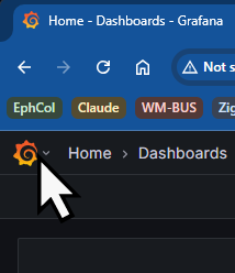 Grafana Menu